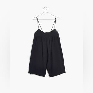 NWT Madewell Embroidered Lightestspun Tie-Back Cover-Up Romper